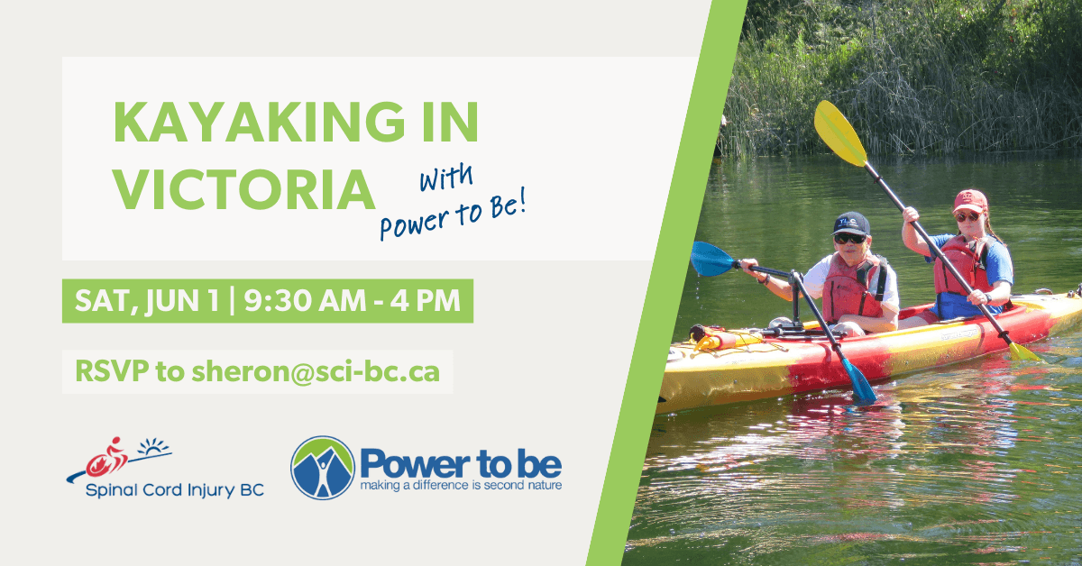 Kayaking Header Kayaking with Power To Be - Spinal Cord Injury BC
