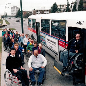 SCI BC celebrates Vancouver's first accessible bus